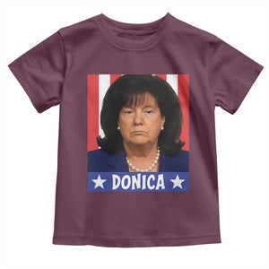 Donica Lewinsky Political Trump Meme Toddler T Shirt Hilarious Viral Internet Parody TS02 Maroon Print Your Wear
