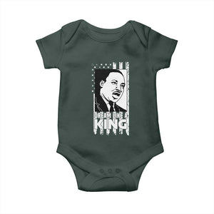 Martin Luther King MLK Baby Onesie Dream Like A King Black History American Flag TS02 Print Your Wear
