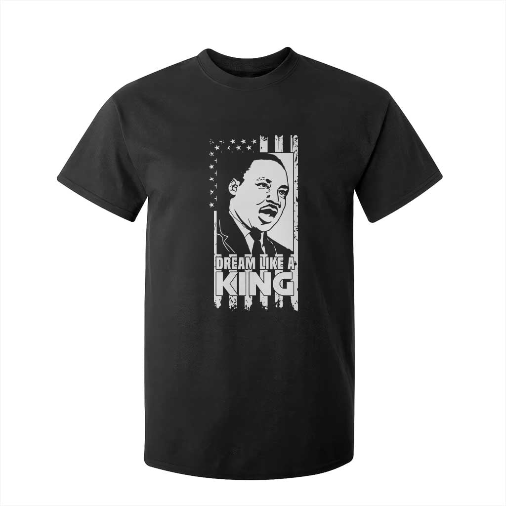 Martin Luther King MLK T Shirt For Kid Dream Like A King Black History American Flag TS02 Black Print Your Wear