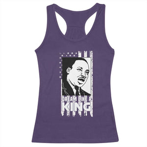 Martin Luther King MLK Racerback Tank Top Dream Like A King Black History American Flag TS02 Purple Print Your Wear