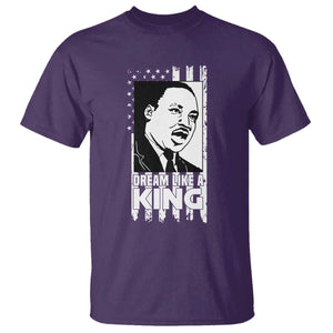 Martin Luther King MLK T Shirt Dream Like A King Black History American Flag TS02 Purple Print Your Wear