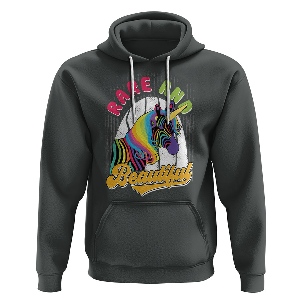 Rare Disease Day Shirts Hoodie Rare And Beautiful Rare Disease Awareness Rare Disease Warrior Rainbow Zebra TS02 Dark Heather Printyourwear