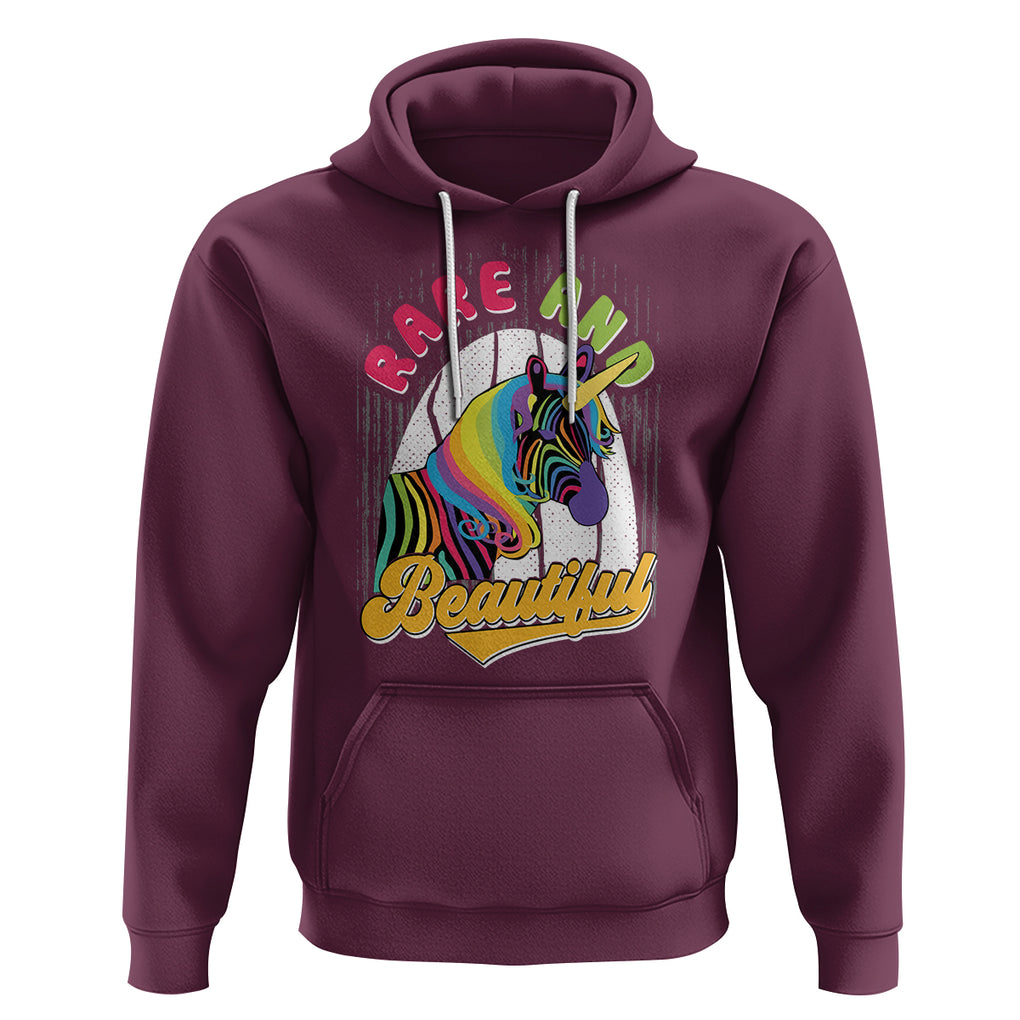 Rare Disease Day Shirts Hoodie Rare And Beautiful Rare Disease Awareness Rare Disease Warrior Rainbow Zebra TS02 Maroon Printyourwear