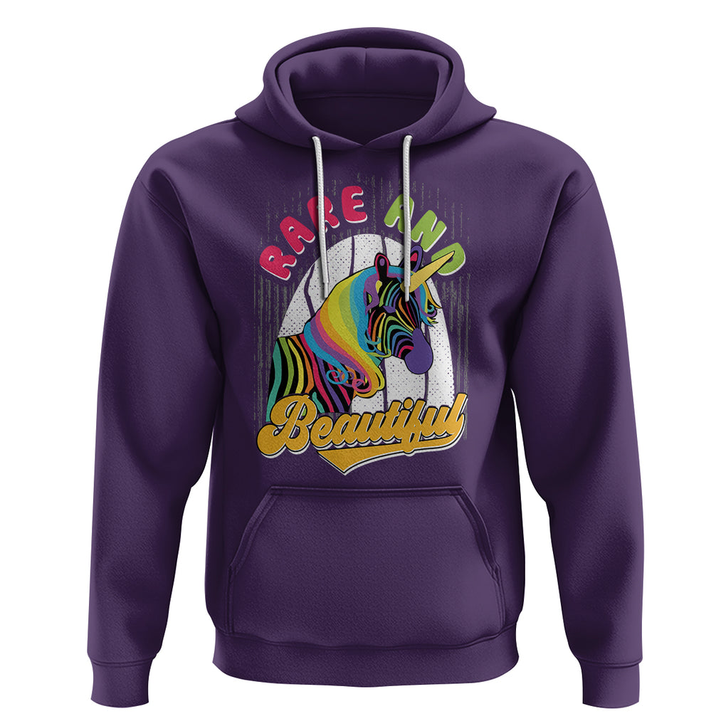 Rare Disease Day Shirts Hoodie Rare And Beautiful Rare Disease Awareness Rare Disease Warrior Rainbow Zebra TS02 Purple Printyourwear