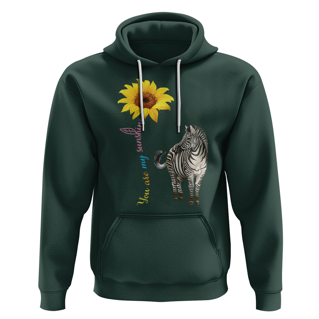 Rare Disease Day Shirts Hoodie Zebra You Are My Sunshine Rare Disease Warrior Rare Disease Awareness TS02 Dark Forest Green Printyourwear