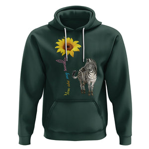 Rare Disease Day Shirts Hoodie Zebra You Are My Sunshine Rare Disease Warrior Rare Disease Awareness TS02 Dark Forest Green Printyourwear