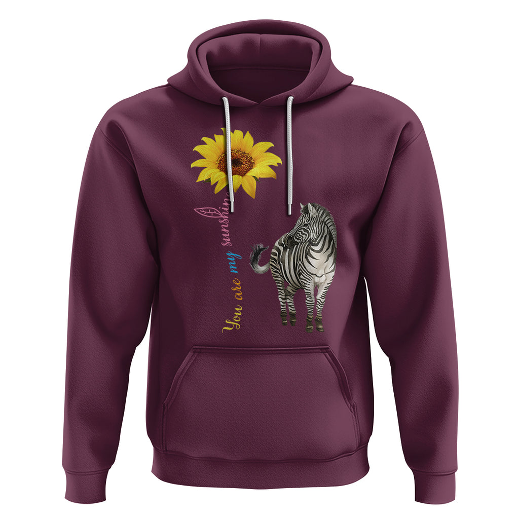 Rare Disease Day Shirts Hoodie Zebra You Are My Sunshine Rare Disease Warrior Rare Disease Awareness TS02 Maroon Printyourwear
