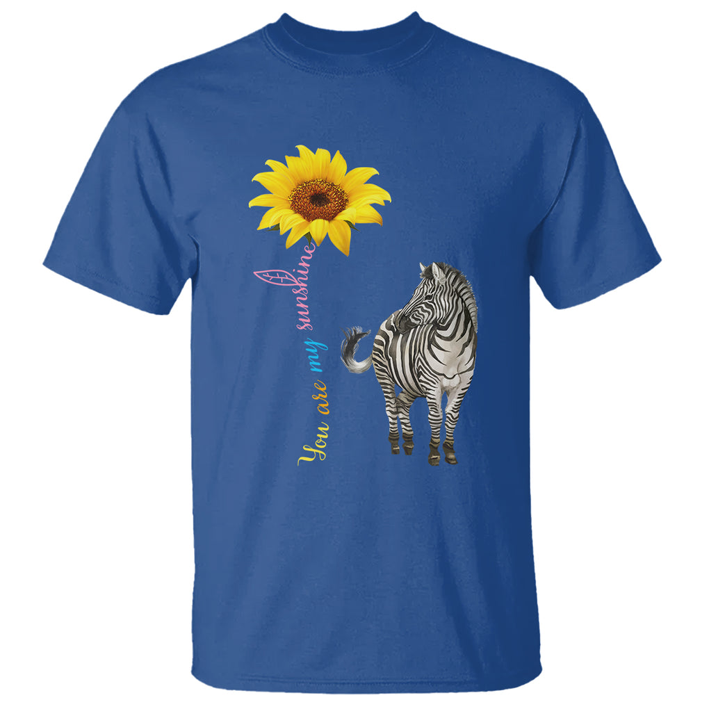 Rare Disease Day Shirts T Shirt Zebra You Are My Sunshine Rare Disease Warrior Rare Disease Awareness TS02 Royal Blue Printyourwear