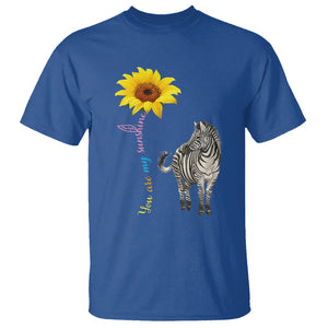 Rare Disease Day Shirts T Shirt Zebra You Are My Sunshine Rare Disease Warrior Rare Disease Awareness TS02 Royal Blue Printyourwear