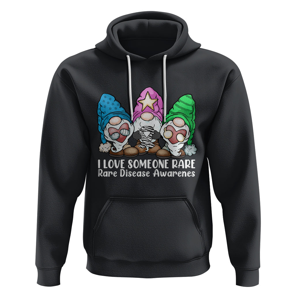 Rare Disease Day Shirts Hoodie I Love Someone Rare Zebra Ribbon Zebra Disease Awareness TS02 Black Printyourwear