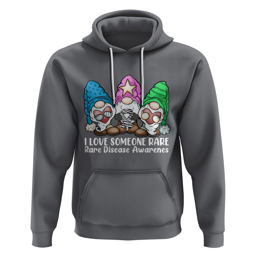 Rare Disease Day Shirts Hoodie I Love Someone Rare Zebra Ribbon Zebra Disease Awareness TS02 Charcoal Printyourwear