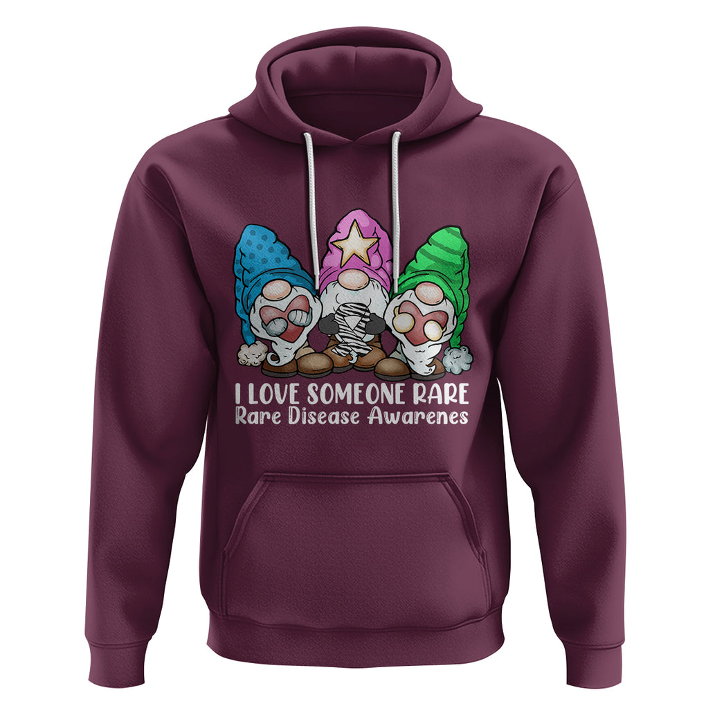 Rare Disease Day Shirts Hoodie I Love Someone Rare Zebra Ribbon Zebra Disease Awareness TS02 Maroon Printyourwear