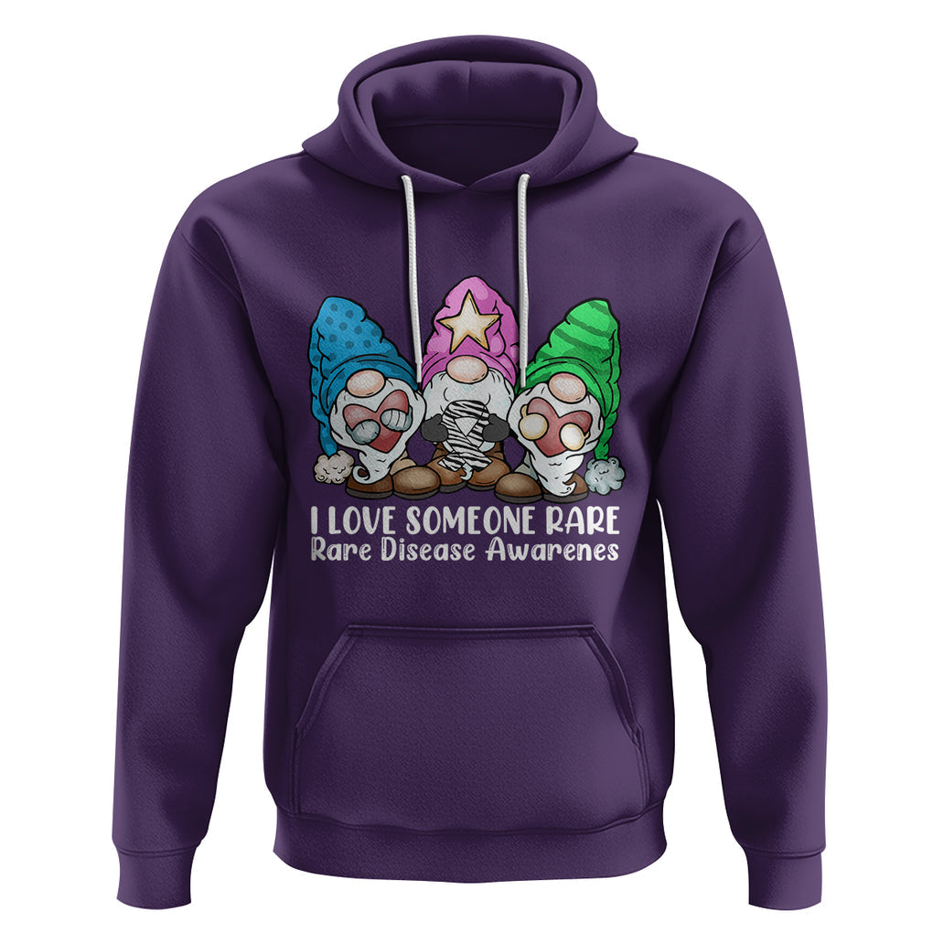 Rare Disease Day Shirts Hoodie I Love Someone Rare Zebra Ribbon Zebra Disease Awareness TS02 Purple Printyourwear