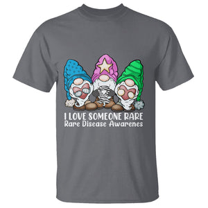 Rare Disease Day Shirts T Shirt I Love Someone Rare Zebra Ribbon Zebra Disease Awareness TS02 Charcoal Printyourwear