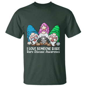 Rare Disease Day Shirts T Shirt I Love Someone Rare Zebra Ribbon Zebra Disease Awareness TS02 Dark Forest Green Printyourwear