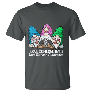 Rare Disease Day Shirts T Shirt I Love Someone Rare Zebra Ribbon Zebra Disease Awareness TS02 Dark Heather Printyourwear