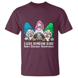 Rare Disease Day Shirts T Shirt I Love Someone Rare Zebra Ribbon Zebra Disease Awareness TS02 Maroon Printyourwear
