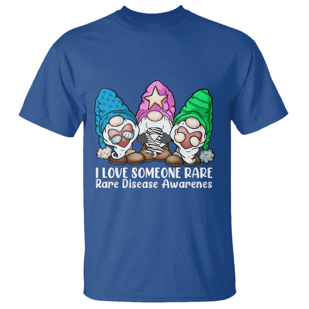 Rare Disease Day Shirts T Shirt I Love Someone Rare Zebra Ribbon Zebra Disease Awareness TS02 Royal Blue Printyourwear