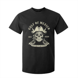 Gulf of Mexico Pirate Sugar Skull T Shirt For Kid Est 1550 Stay Salty And Resist TS02 Black Print Your Wear