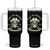 Gulf of Mexico Pirate Sugar Skull Tumbler With Handle Est 1550 Stay Salty And Resist TS02 One Size: 40 oz Black Print Your Wear