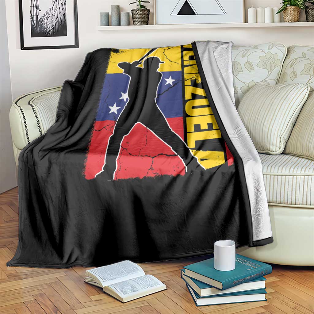 Venezuela Baseball Pride Vintage Flag Throw Blanket Venezuelan Sports Fan Gift for Latino Beisbol Lovers TS02 Print Your Wear