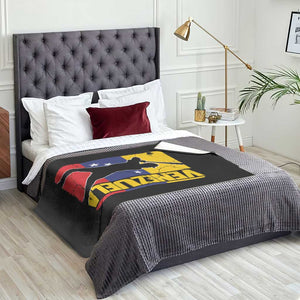 Venezuela Baseball Pride Vintage Flag Throw Blanket Venezuelan Sports Fan Gift for Latino Beisbol Lovers TS02 Print Your Wear