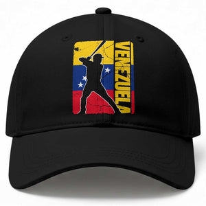Venezuela Baseball Pride Vintage Flag Baseball Cap Venezuelan Sports Fan Gift for Latino Beisbol Lovers TS02 Print Your Wear