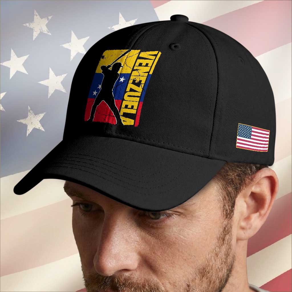 Venezuela Baseball Pride Vintage Flag Baseball Cap Venezuelan Sports Fan Gift for Latino Beisbol Lovers TS02 Print Your Wear