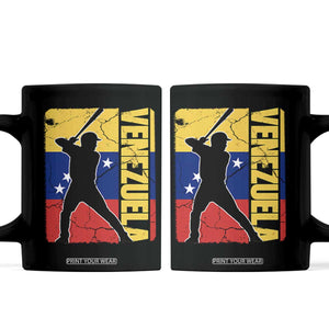 Venezuela Baseball Pride Vintage Flag Coffee Mug Venezuelan Sports Fan Gift for Latino Beisbol Lovers TS02 Black Print Your Wear