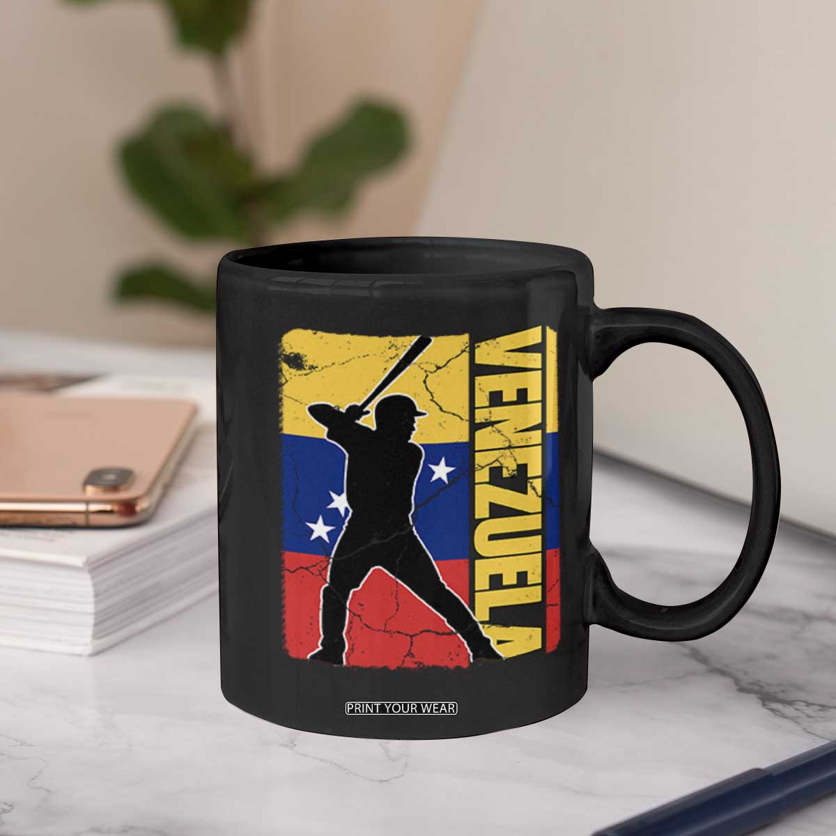 Venezuela Baseball Pride Vintage Flag Coffee Mug Venezuelan Sports Fan Gift for Latino Beisbol Lovers TS02 Print Your Wear