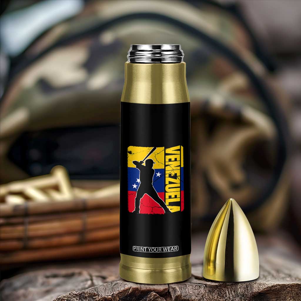 Venezuela Baseball Pride Vintage Flag Bullet Tumbler Venezuelan Sports Fan Gift for Latino Beisbol Lovers TS02 Print Your Wear