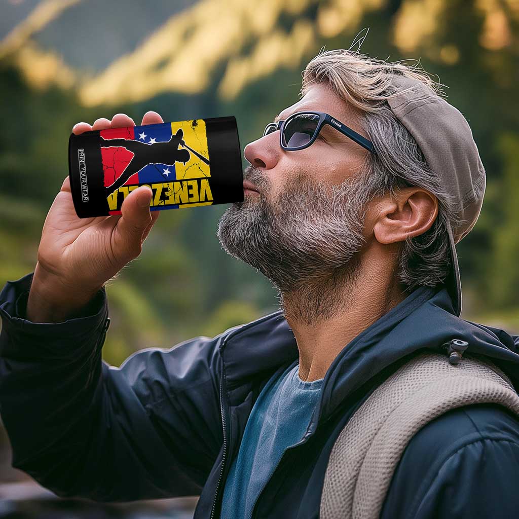 Venezuela Baseball Pride Vintage Flag 4 in 1 Can Cooler Tumbler Venezuelan Sports Fan Gift for Latino Beisbol Lovers TS02 Print Your Wear