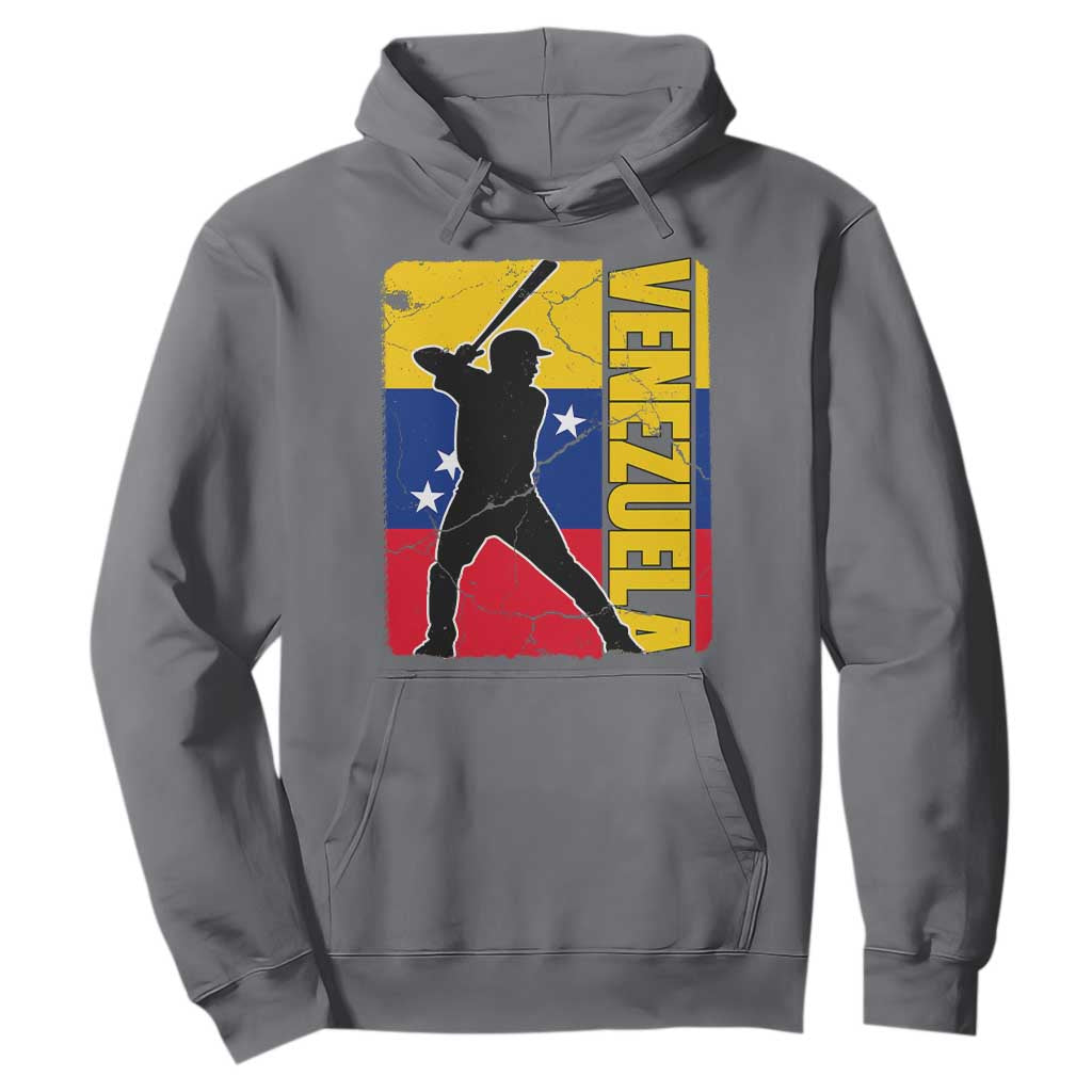 Venezuela Baseball Pride Vintage Flag Hoodie Venezuelan Sports Fan Gift for Latino Beisbol Lovers TS02 Charcoal Print Your Wear