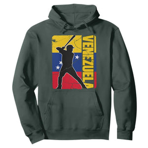 Venezuela Baseball Pride Vintage Flag Hoodie Venezuelan Sports Fan Gift for Latino Beisbol Lovers TS02 Dark Forest Green Print Your Wear