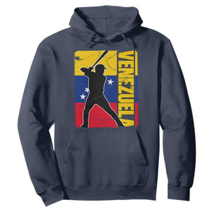Venezuela Baseball Pride Vintage Flag Hoodie Venezuelan Sports Fan Gift for Latino Beisbol Lovers TS02 Navy Print Your Wear