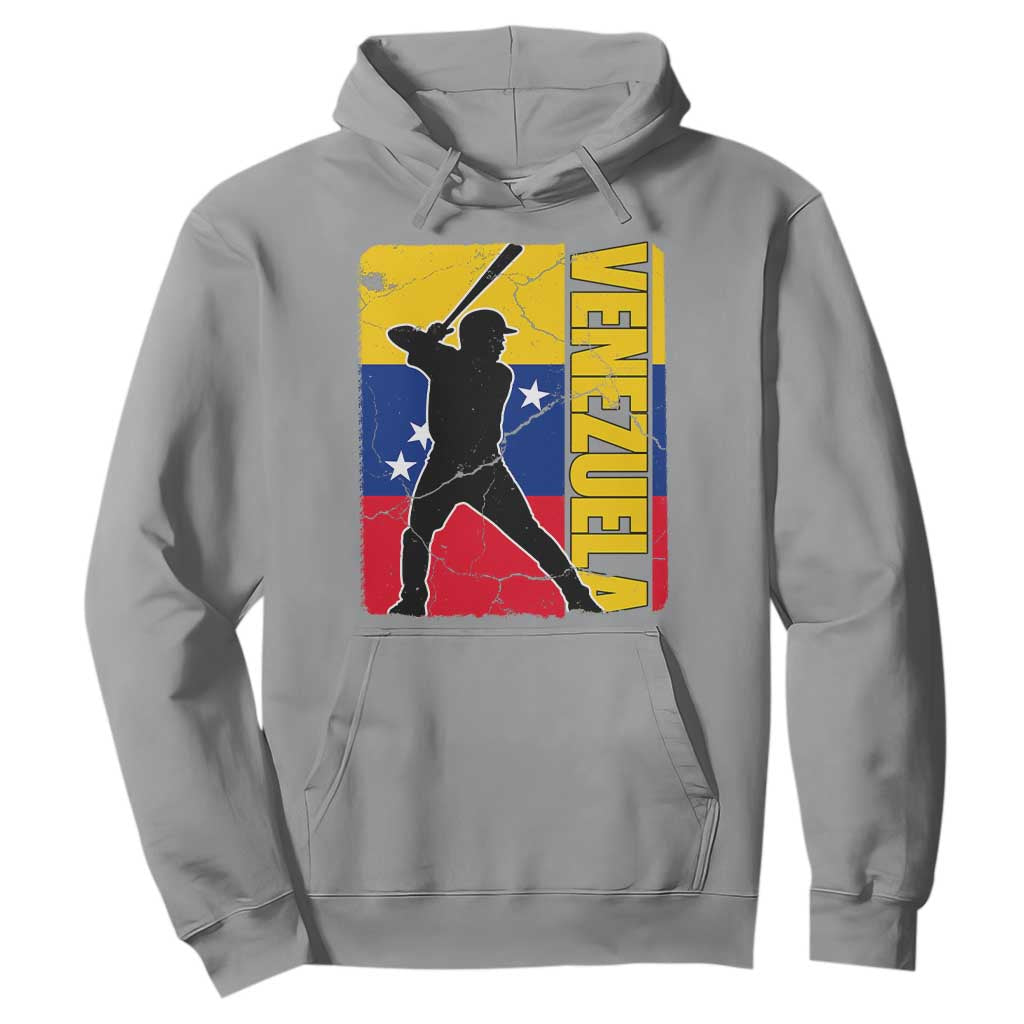 Venezuela Baseball Pride Vintage Flag Hoodie Venezuelan Sports Fan Gift for Latino Beisbol Lovers TS02 Sport Gray Print Your Wear