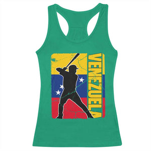 Venezuela Baseball Pride Vintage Flag Racerback Tank Top Venezuelan Sports Fan Gift for Latino Beisbol Lovers TS02 Irish Green Print Your Wear