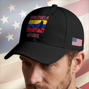 Venezuela Beisbol Flag Baseball Cap Venezuelan Baseball Pride Latino Sports Fans TS02 Print Your Wear