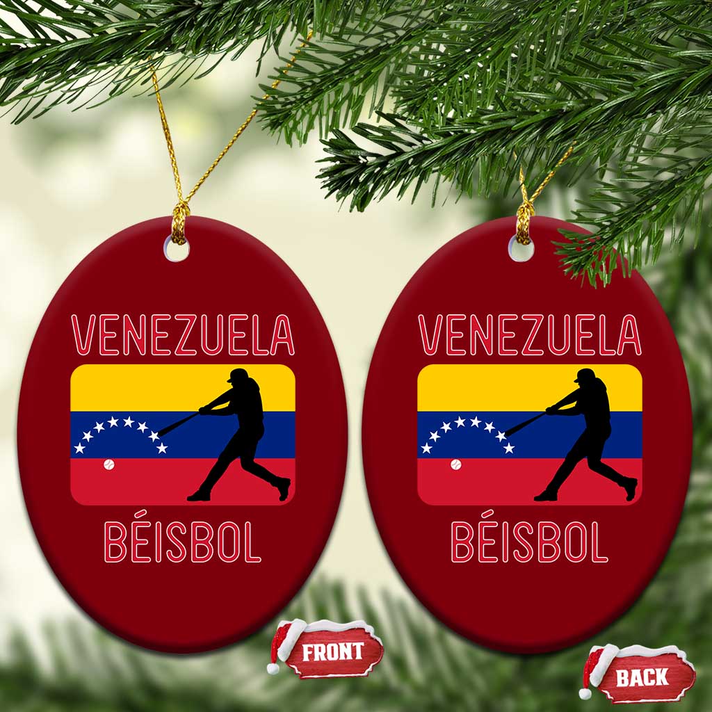 Venezuela Beisbol Flag Ceramic Ornament Venezuelan Baseball Pride Latino Sports Fans TS02 Print Your Wear