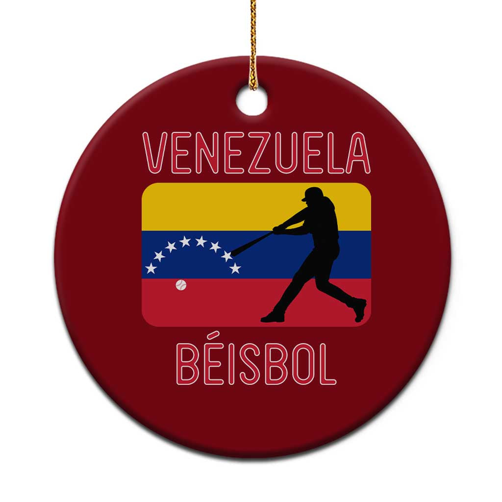 Venezuela Beisbol Flag Ceramic Ornament Venezuelan Baseball Pride Latino Sports Fans TS02 1pc Red Print Your Wear
