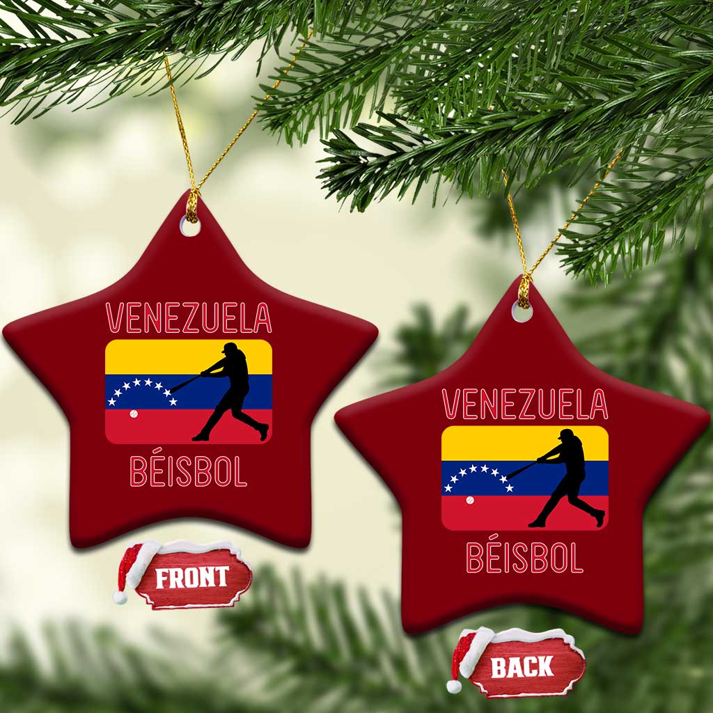 Venezuela Beisbol Flag Ceramic Ornament Venezuelan Baseball Pride Latino Sports Fans TS02 Print Your Wear