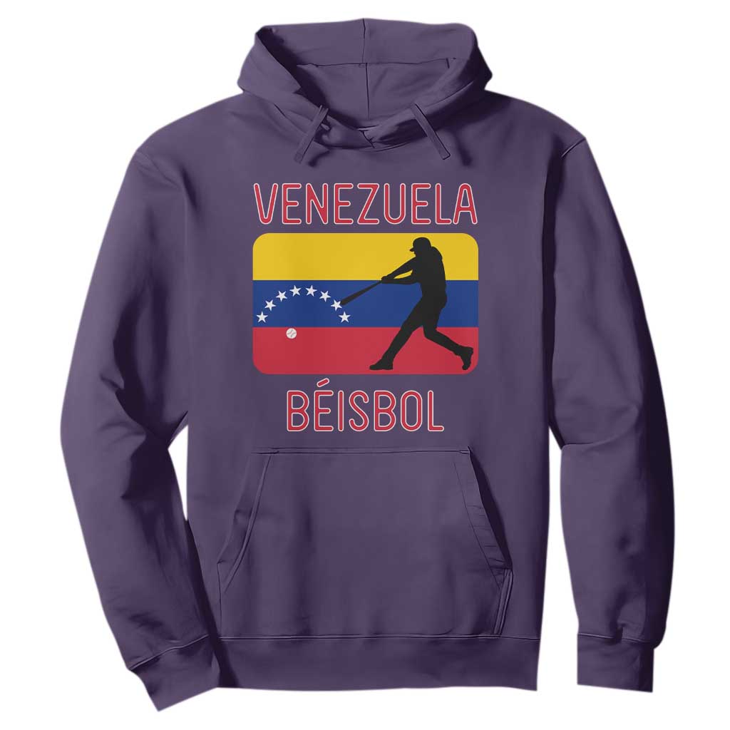 Venezuela Beisbol Flag Hoodie Venezuelan Baseball Pride Latino Sports Fans TS02 Purple Print Your Wear