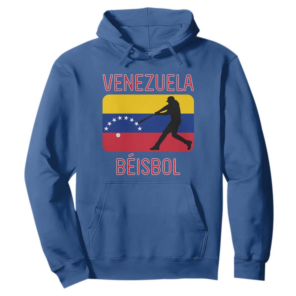Venezuela Beisbol Flag Hoodie Venezuelan Baseball Pride Latino Sports Fans TS02 Royal Blue Print Your Wear