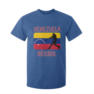 Venezuela Beisbol Flag T Shirt For Kid Venezuelan Baseball Pride Latino Sports Fans TS02 Royal Blue Print Your Wear