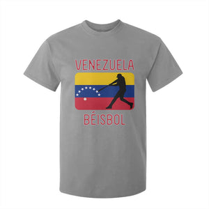Venezuela Beisbol Flag T Shirt For Kid Venezuelan Baseball Pride Latino Sports Fans TS02 Sport Gray Print Your Wear