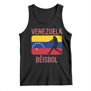 Venezuela Beisbol Flag Tank Top Venezuelan Baseball Pride Latino Sports Fans TS02 Black Print Your Wear
