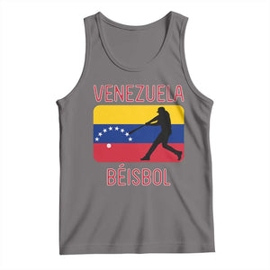 Venezuela Beisbol Flag Tank Top Venezuelan Baseball Pride Latino Sports Fans TS02 Deep Heather Print Your Wear