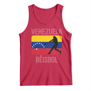 Venezuela Beisbol Flag Tank Top Venezuelan Baseball Pride Latino Sports Fans TS02 Red Print Your Wear