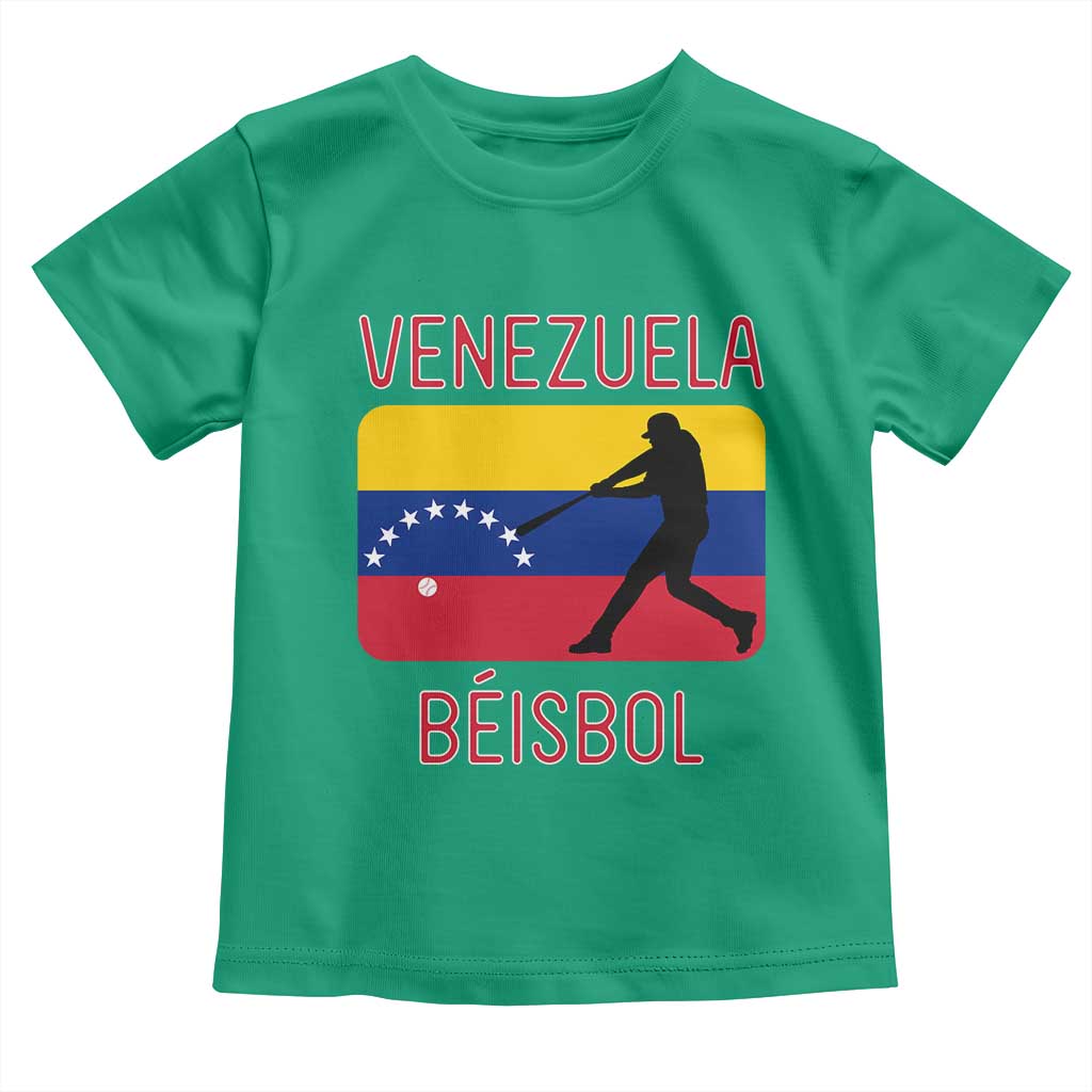 Venezuela Beisbol Flag Toddler T Shirt Venezuelan Baseball Pride Latino Sports Fans TS02 Irish Green Print Your Wear