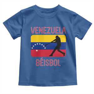 Venezuela Beisbol Flag Toddler T Shirt Venezuelan Baseball Pride Latino Sports Fans TS02 Royal Blue Print Your Wear